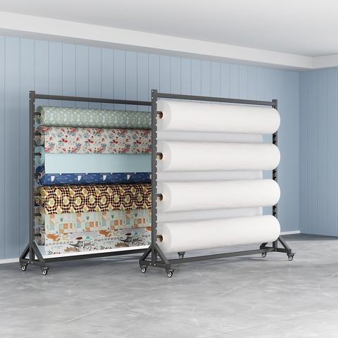 Agricultural Film Rack Bubble Film Plastic Film Shelf Textile Fabric Tablecloth Car Insulation Film Display Rack Iron Shelf