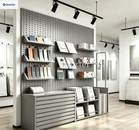 Metal Tile Display Racks, High-Capacity Stone, Marble Slabs, Granite, and Quartz Wood Flooring Showroom Display Racks