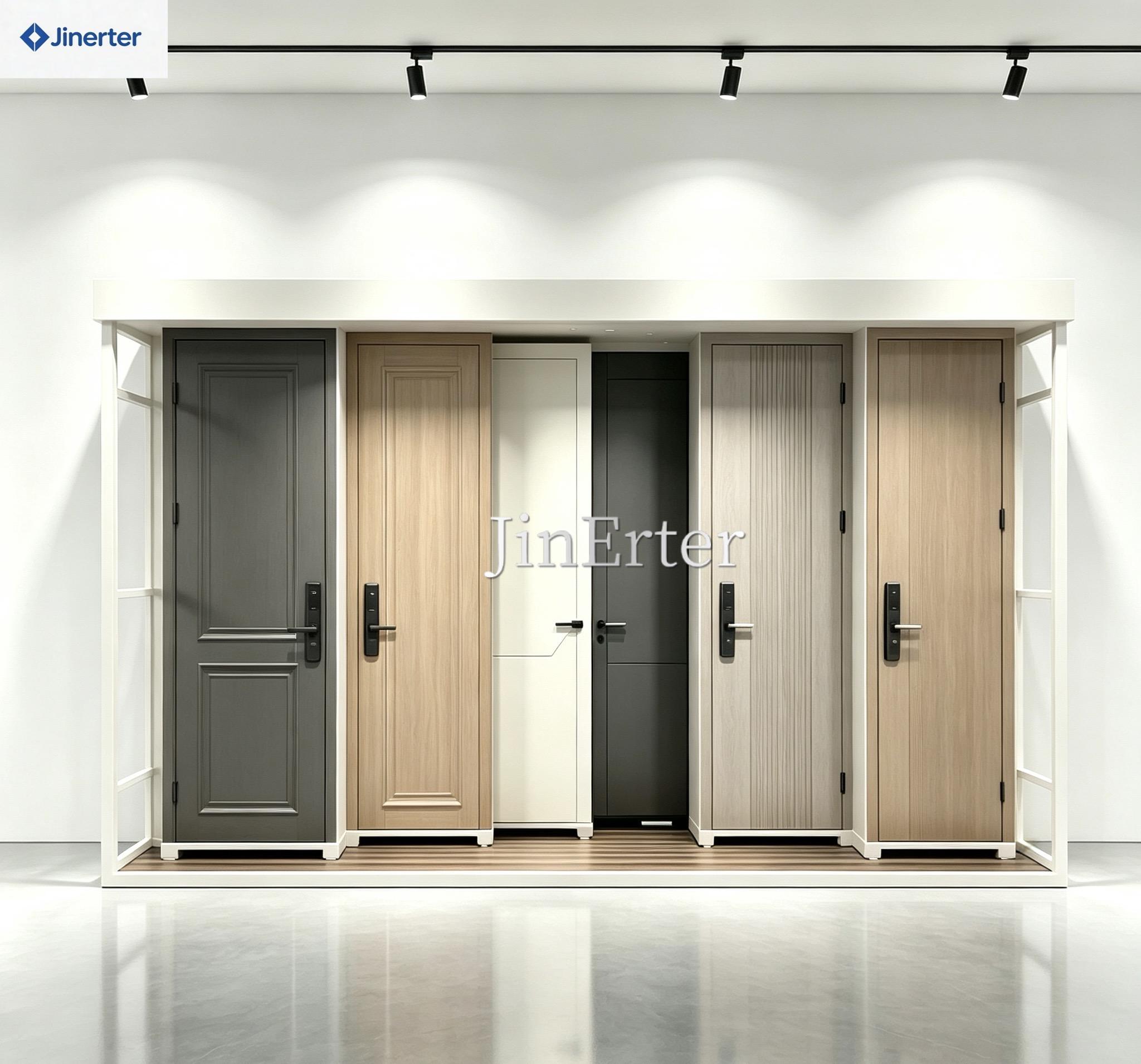 Custom Door Display Rack with Silent-Glide Metal Steel Brackets, suitable for doors and windows, and exhibition halls