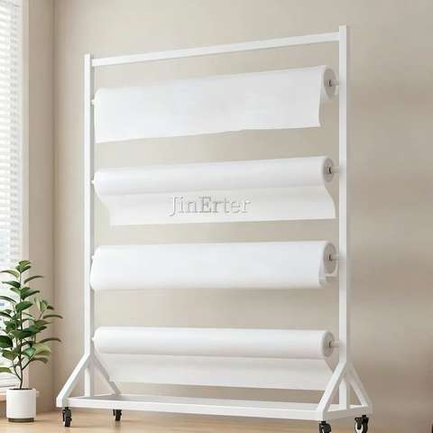 Textile Fabric Display Mobile swatch Rack Home Textiles Tablecloth Plastic Film Display Stand Trade Show Hanging Banner Roll