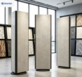 Customizable Quartz and Granite Floor Tile Display Racks; 360-Degree Rotating Tile, Metal, and MDF Display Racks