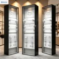 Customized bathroom accessory display rack, standalone toiletries, bathroom fixtures, toilet, sink, faucet display stand.