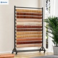 Custom Single-Sided Stretch Fabric Roll Display Stand for Metal Textiles, Carpets, and Blankets  Ideal for Retail Stores
