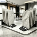 Factory-Customized Tile Display Racks | Freestanding Stone Showroom Display Racks | Floor-Standing Marble Display Racks