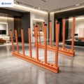 Customizable Granite, Marble, and Quartz Stone Warehouse Showrooms: High-Quality Steel Granite Display Racks