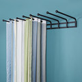 Curtain Display Rack Wall-Mounted Metal Swingable Hanging Sample Rod Combination Cloth Fabric Shelf