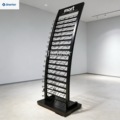 Factory Custom Vertical Tile Display Rack Heavy Duty Small Footprint Stone Slab Marble Quartz Storage Display Stand for Showroom