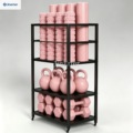 Fitness Yoga Ball, Speed Ball Storage and Display Rack, Equipment Storage Shelf, Wall-Mounted Home Yoga and Fitness Display