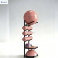 Portable Yoga Ball Stand, Storage Rack, Storage Organizer for Speed Balls, Pilates Gym Small Storage Rack