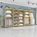 Multi-layer Quilt Core Rack Metal Fabric Display Stand Adjustable Height Suitable for Home Fabric Bedding Display Model 1005