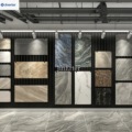 Tile Display Racks, Perforated Metal Sheets, Floor Tile Racks, Aluminum, Wooden, Stone, Wall-Mounted, Perforated, Freestanding
