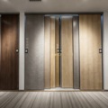 Wooden Floor Sliding Display Rack Panel Shelving Paint & Wallpaper Samples Diatomaceous Earth Samples Sliding Door Display Rack