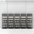 Factory Custom Vertical Tile Display Rack Heavy Duty Small Footprint Stone Slab Marble Quartz Storage Display Stand for Showroom