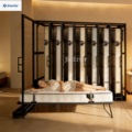 Factory Direct Mattress Pull-Out Display Rack Customized Heavy Duty Sliding Latex Foam Spring Mattress Stand for Store Showroom