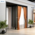 Custom Sliding Curtain Display Racks for Building Materials Store Showrooms