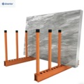 Factory Customized Marble Granite Quartz Stone Slab Storage Display Rack Heavy Duty Steel High Quality for Showroom & Warehouse