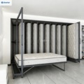 Customizable Pull Out Mattress Display Rack Sliding Hybrid Memory Foam Latex Bed Frame Storage Rack for Retail Store Showroom