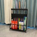 Badminton Racket & Shuttlecock Storage Rack 2-Shelf Freestanding Display for Home Court Training Hall Use