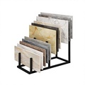 Extra Large Capacity Floor-Standing Tile Display Rack for Wood Slate Brick Samples 600x800