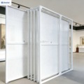 Perforated Panel Oil Painting Display Stand, Double-Sided Picture Display Cabinet, Calligraphy and Painting Display Unit
