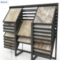 Factory Customized Ceramic Tile Stone Sliding Rack Horizontal Pushing Wood Flooring Hardwood Parquet Deck Inclined Display Stand
