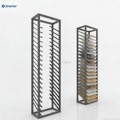 High Quality Ceramic Tile Display Rack Floor Stand Large Capacity Artificial Marble Quartz Stone Slab Sample Stand for Showroom