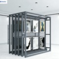 Customizable Sliding Push Pull Canvas Rack Hanging Painting Artwork Display Stand China Supplier's Showroom Displays