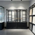 High Quality Custom Turn Page Drawer Combination for Quartz Granite Marble Tile Display Racks for Showroom Cabinets
