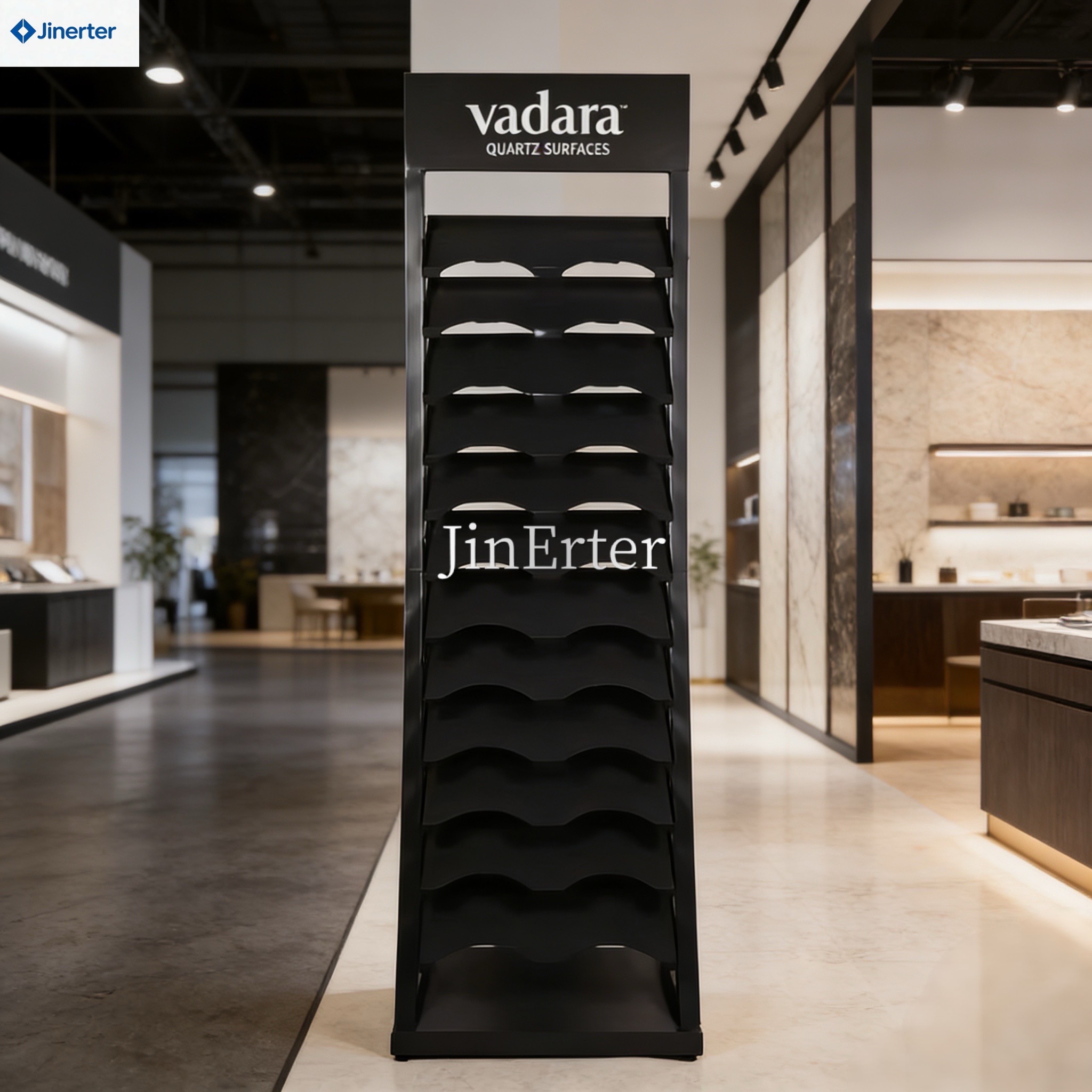 Factory Custom Vertical Tile Display Rack Heavy Duty Storage Rack for Marble and Quartz Stone Samples