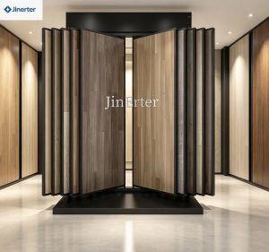 Customizable Wood Floor Tile Flip-Style Display Stand
